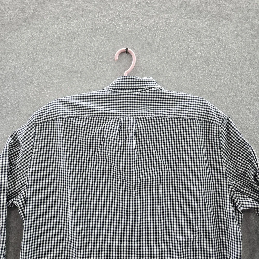 J.crew‎ Men Button Up Shirt L Navy Check Long Sleeve Slim